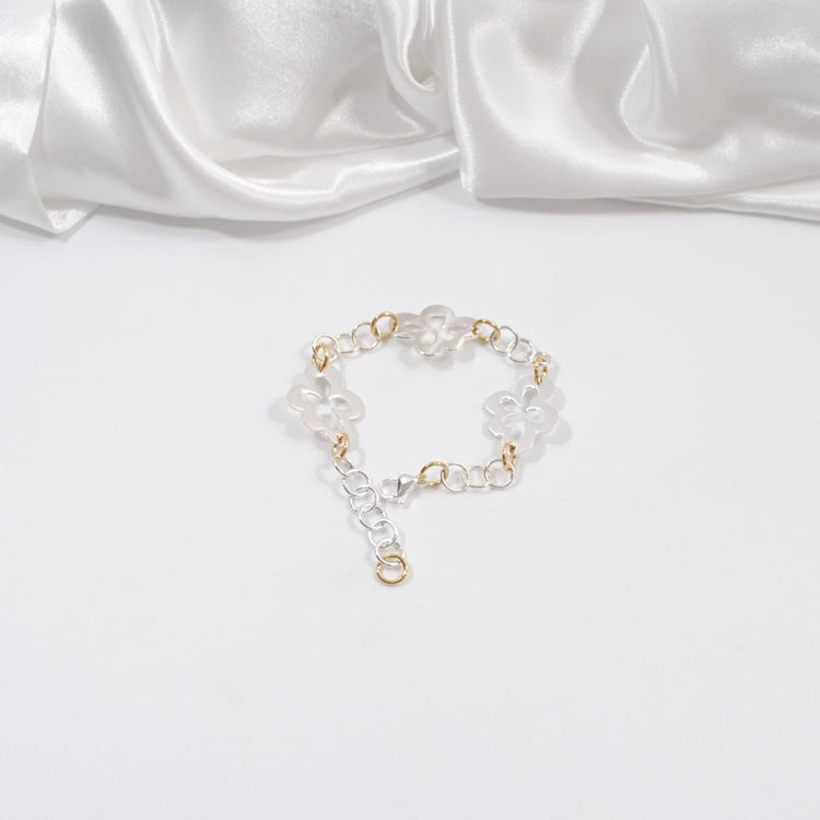 Armband i många olika stilar och material. Med halvädelstenar eller pärlor, och Design by Brandebys egendesignade delar i form av blommor, fyrkanter och cirklar. Unik design i limited edition.
