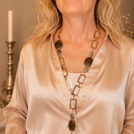 Labradorit Statement Halsband