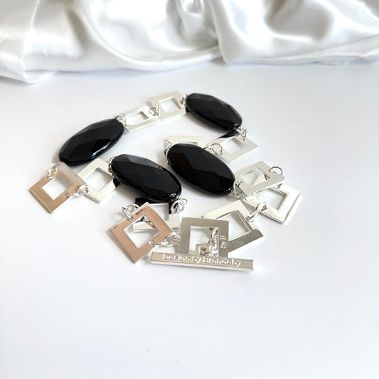 Royal Onyx Stone Halsband - Design by Brandeby