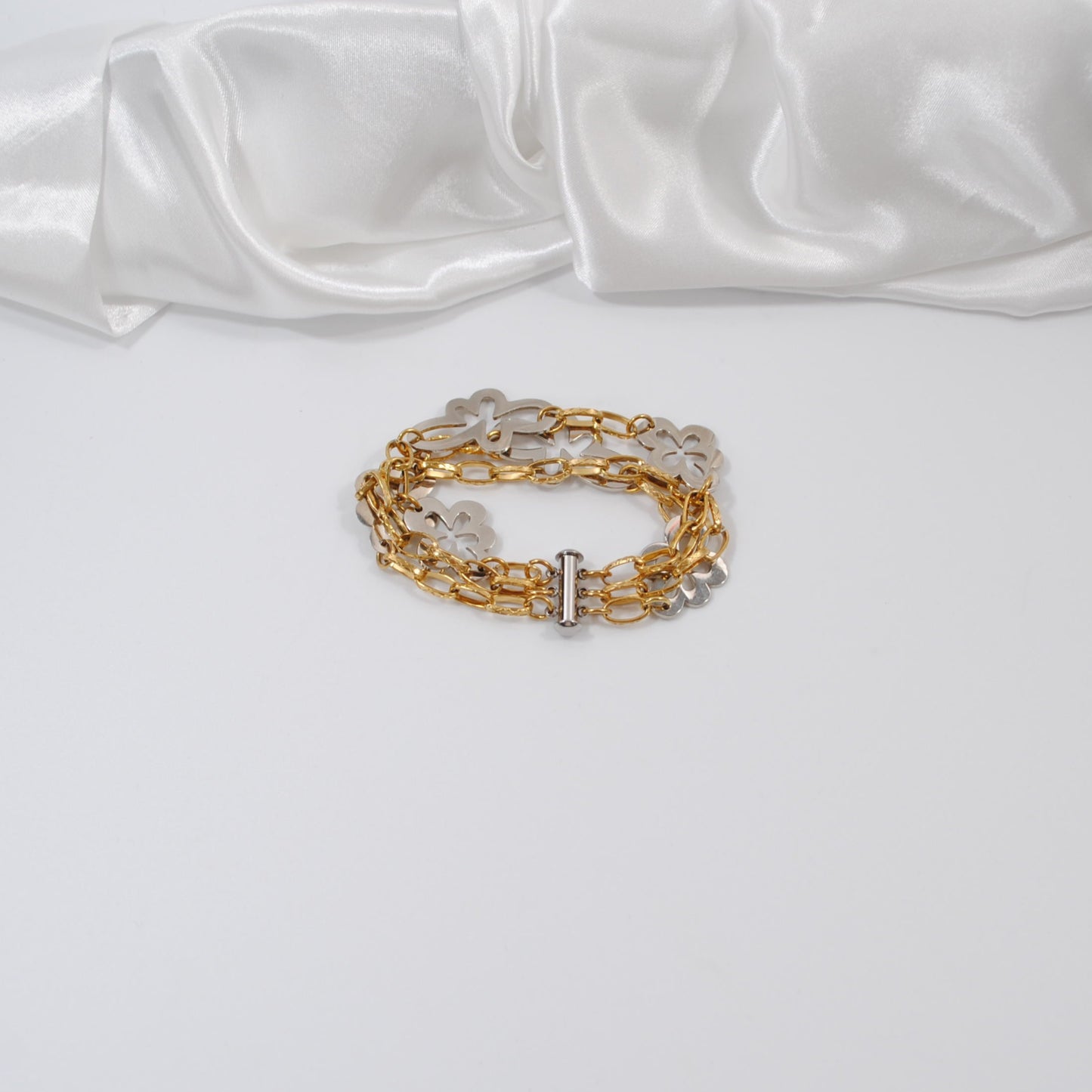 treradigt guld och silver armband design by brandeby
