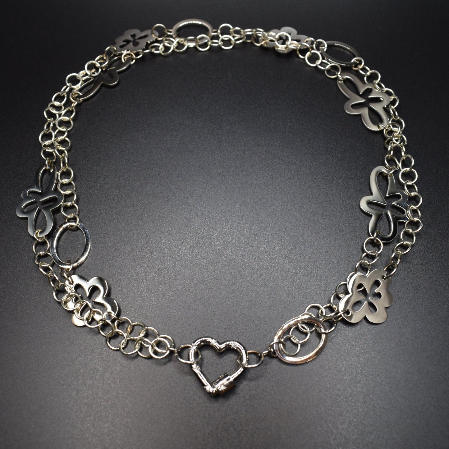 Beauty silver halsband