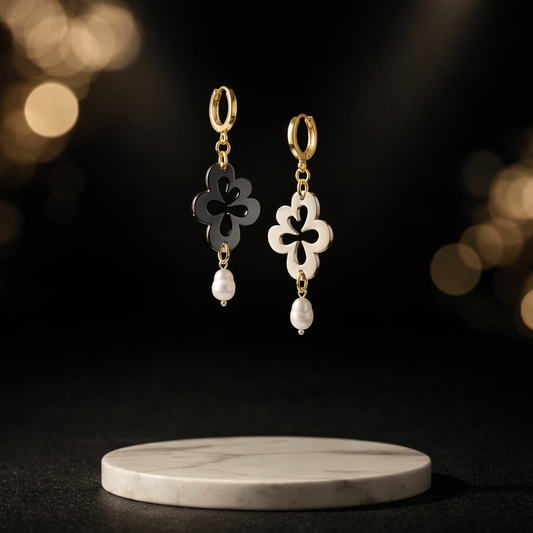 Creole Flower Pearls Örhängen