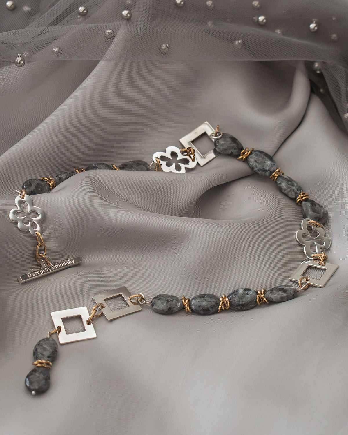 Statement Labradorit Halsband - Labradorit & guld