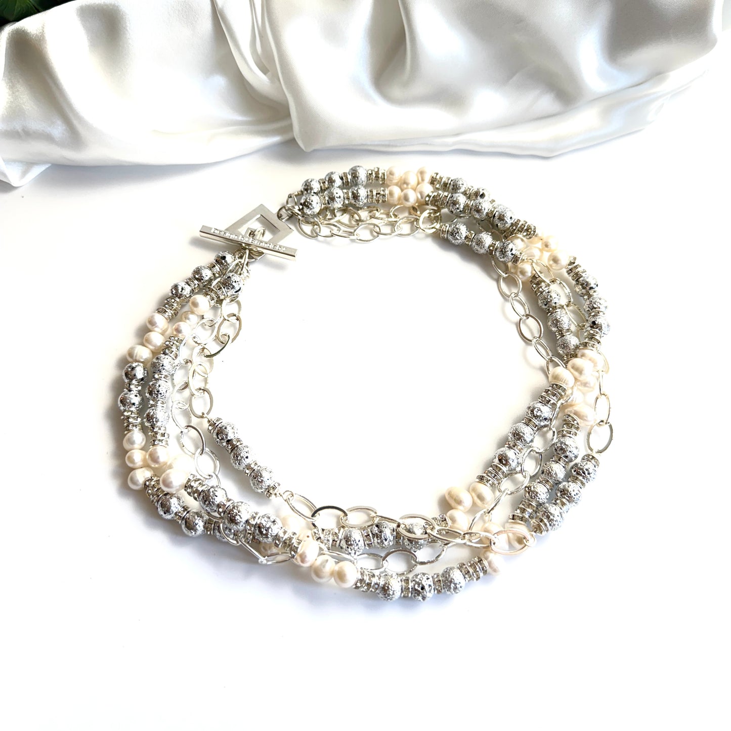 Silver Glam Halsband