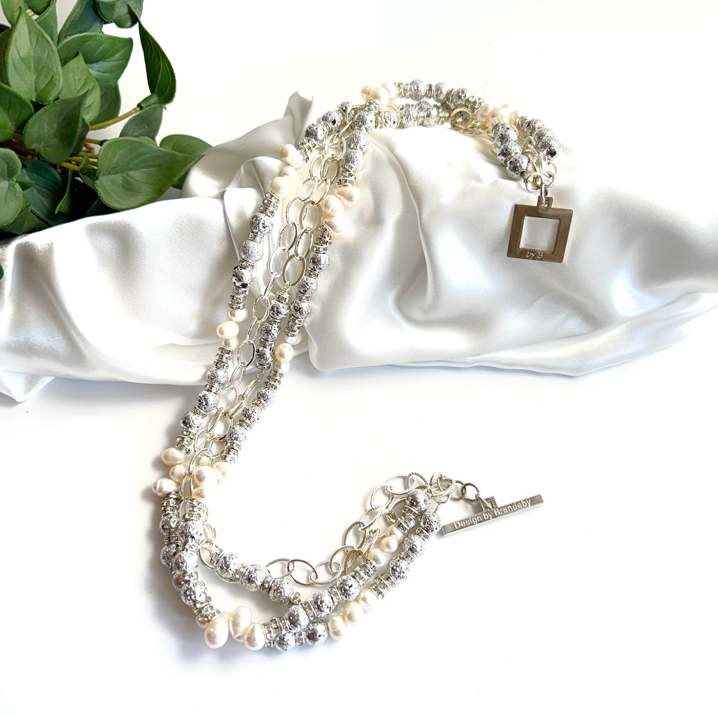 Silver Glam Halsband