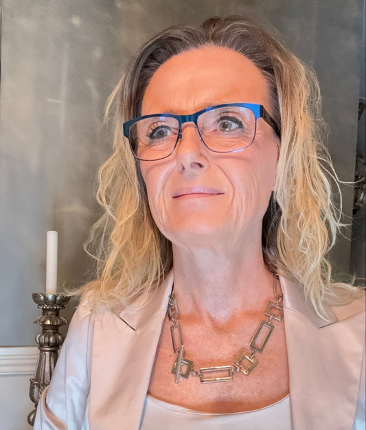 Silver Elegans Halsband - Fyrkanter och Rektanglar med Sterling Silver - Design by Brandeby egendesignade delar handgjort i sverige av susanne brandeby