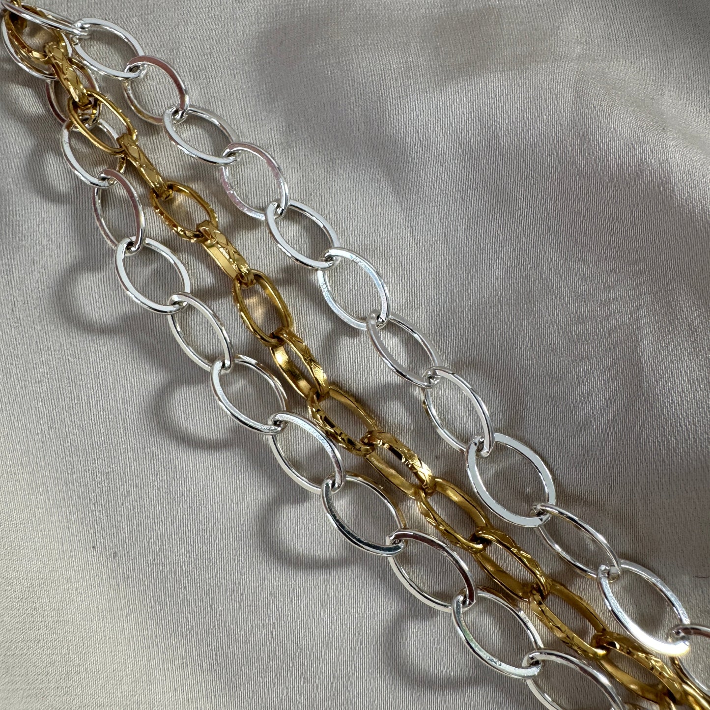 Armband i sterling silver & guldpläterat 19cm – Small Rope | Design by Brandeby