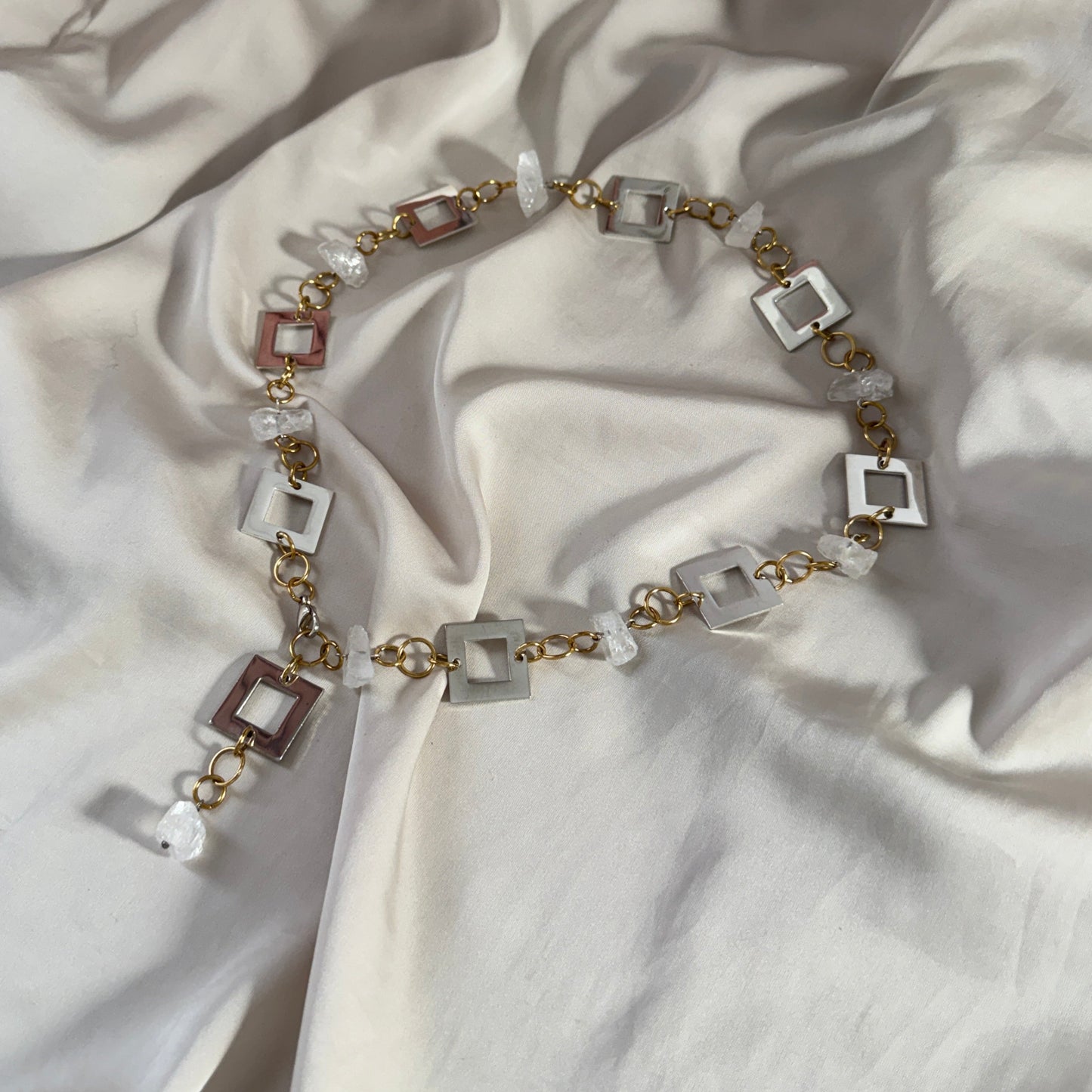 Power of Crystal Halsband – Äkta Bergkristaller & Sterling Silver | Design by Brandeby