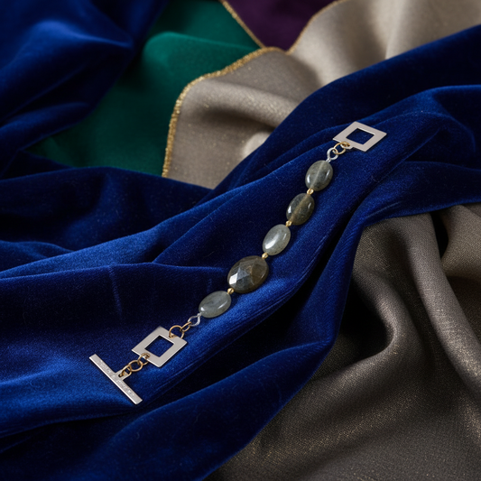 Labradorit Statement Armband