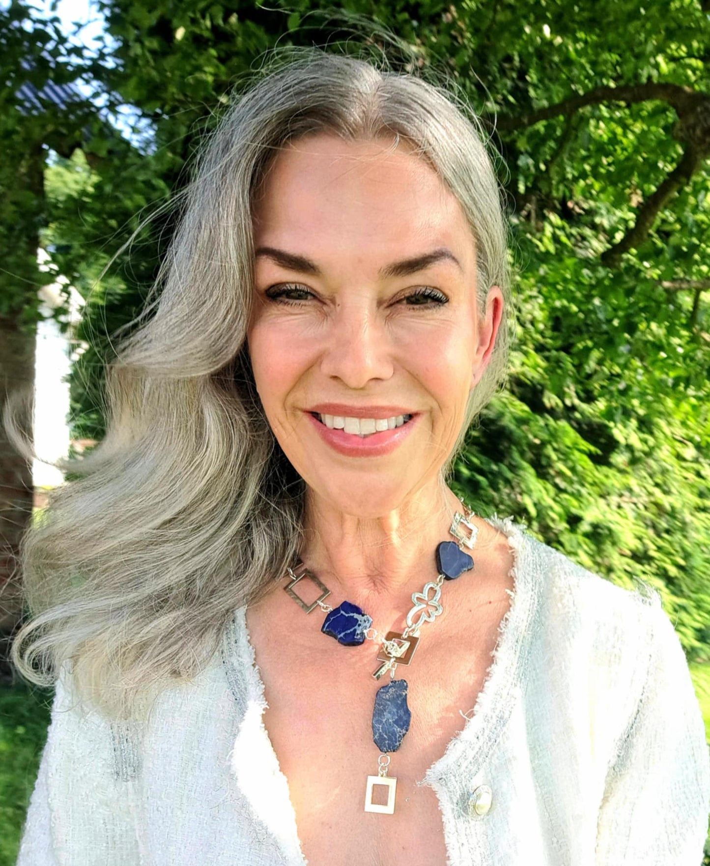 Blue Perfection Jasper Halsband - Imperial Jasper Sterling Silver