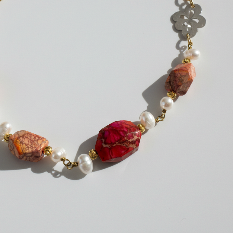 Flower in Red Halsband - Elegance Bild 6