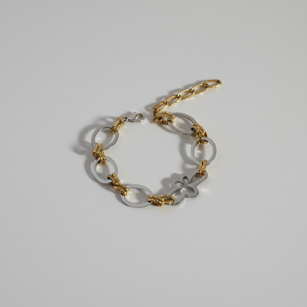 Gold Silver Armband - Design by Brandeby