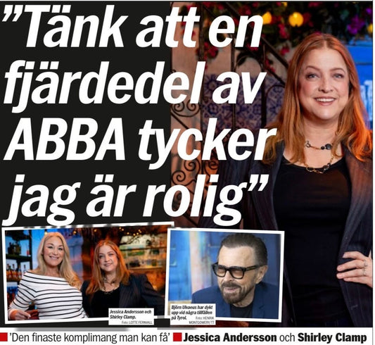 Shirley Clamp i Miss Shirley Halsband – Mamma Mia-intervjun