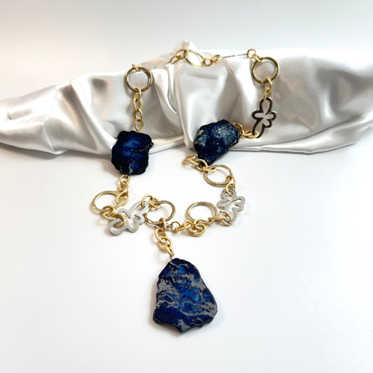 Royal Blue Halsband - Design by Brandeby