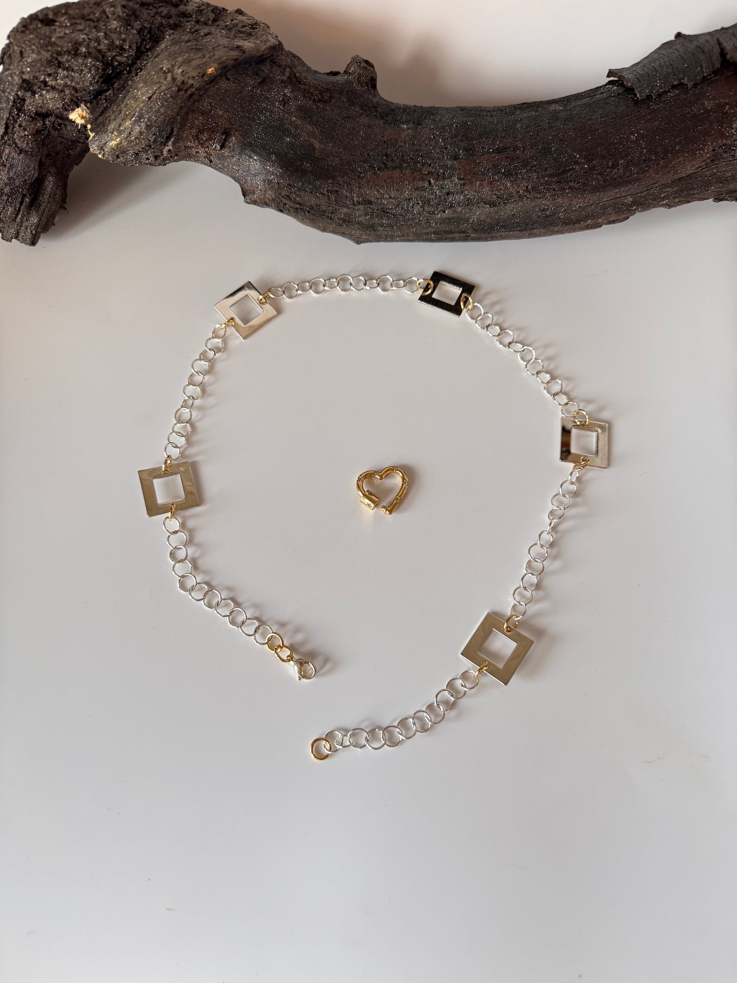 Square Gold Halsband