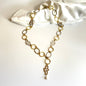 Glam Gold Flower Necklace