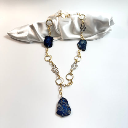Royal Blue Halsband - Design by Brandeby