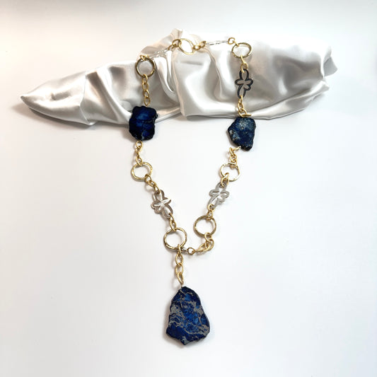 Royal Blue Halsband - Design by Brandeby
