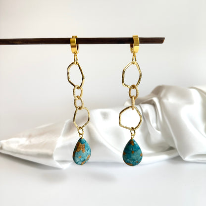 Blue Turquoise Örhängen