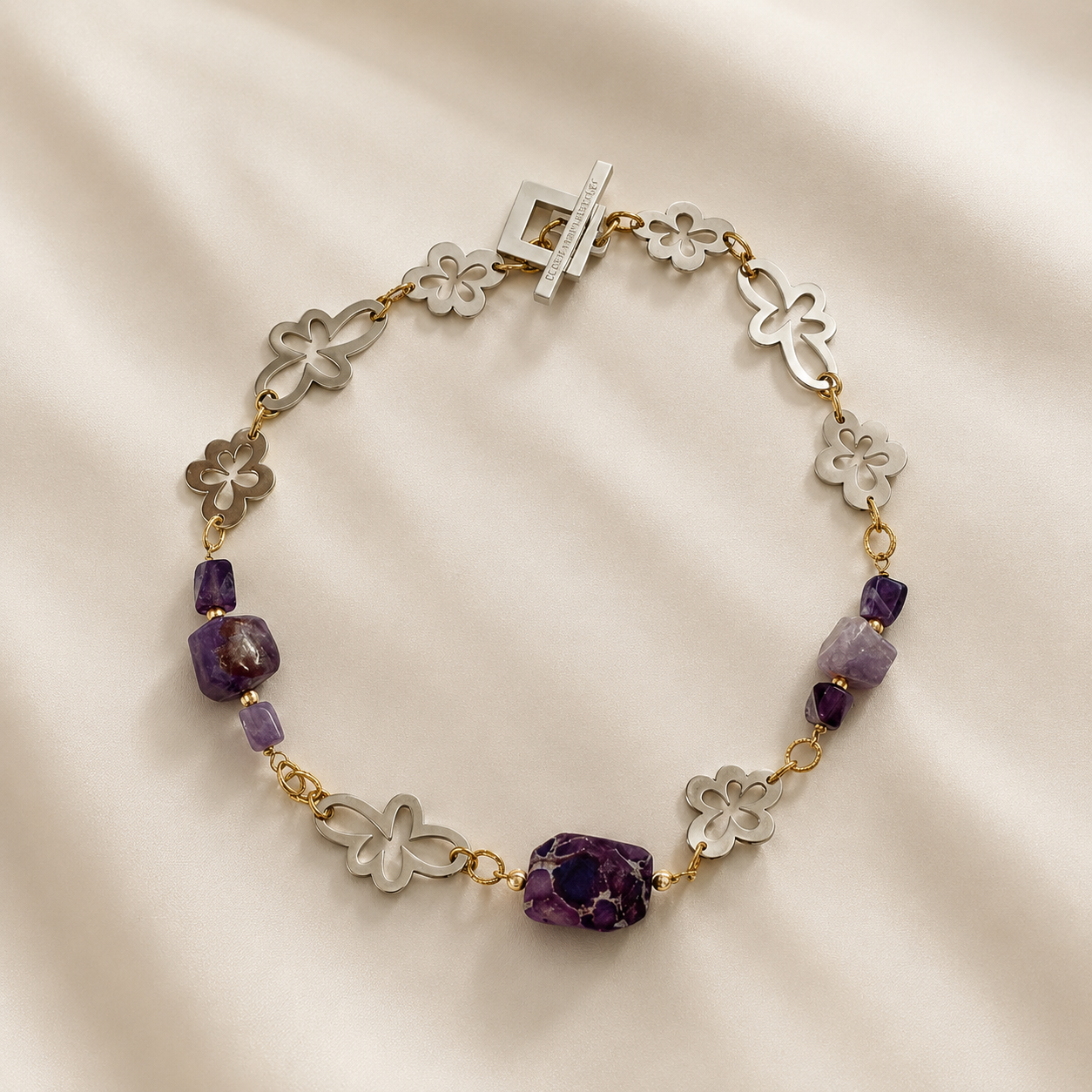 Purple Dream Halsband – Ametist & lila jasper i exklusiv design