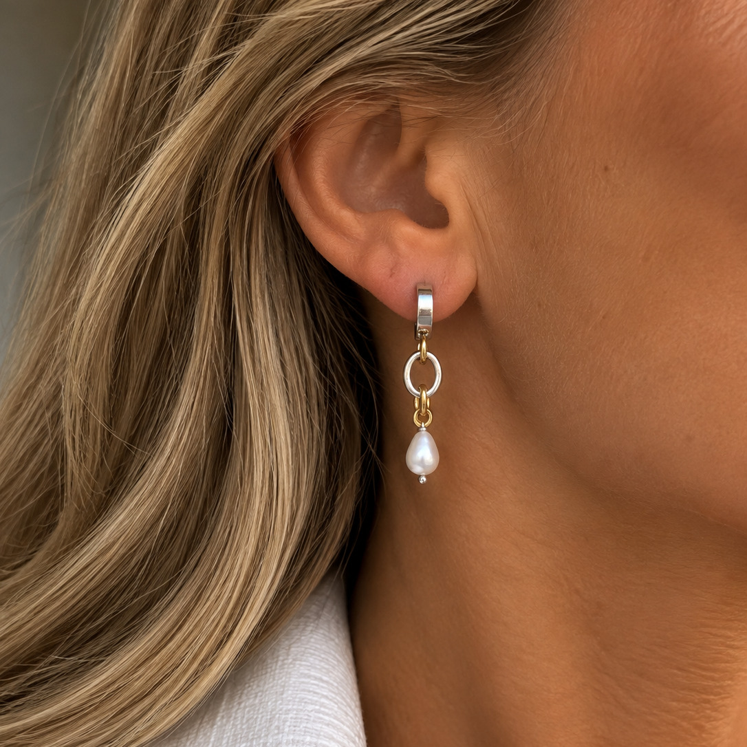 Silver Pearl Örhängen
