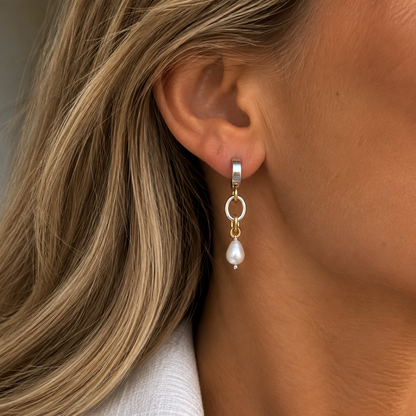 Silver Pearl Örhängen
