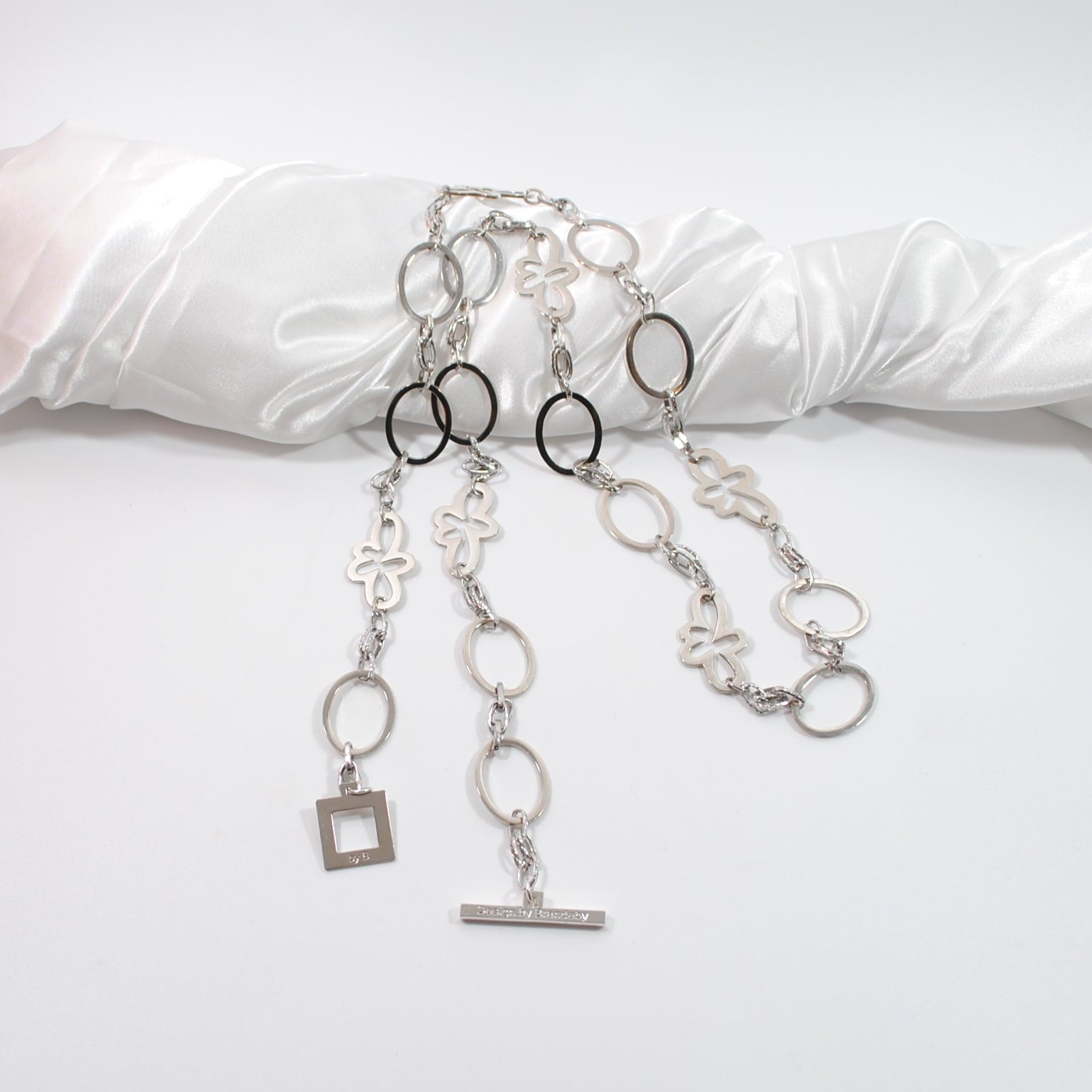 Pure Silver Långt Halsband Silver - Design by Brandeby