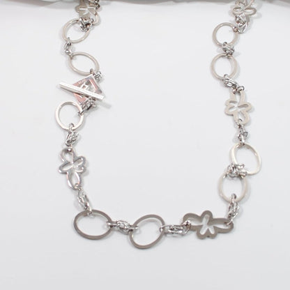 Pure Silver Långt Halsband Silver - Design by Brandeby unik design