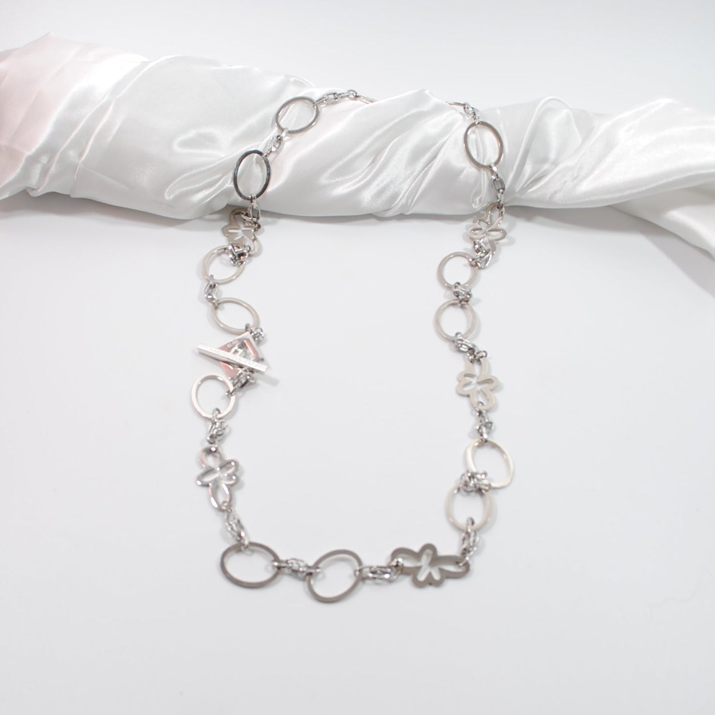 Pure Silver Långt Halsband Silver - Design by Brandeby