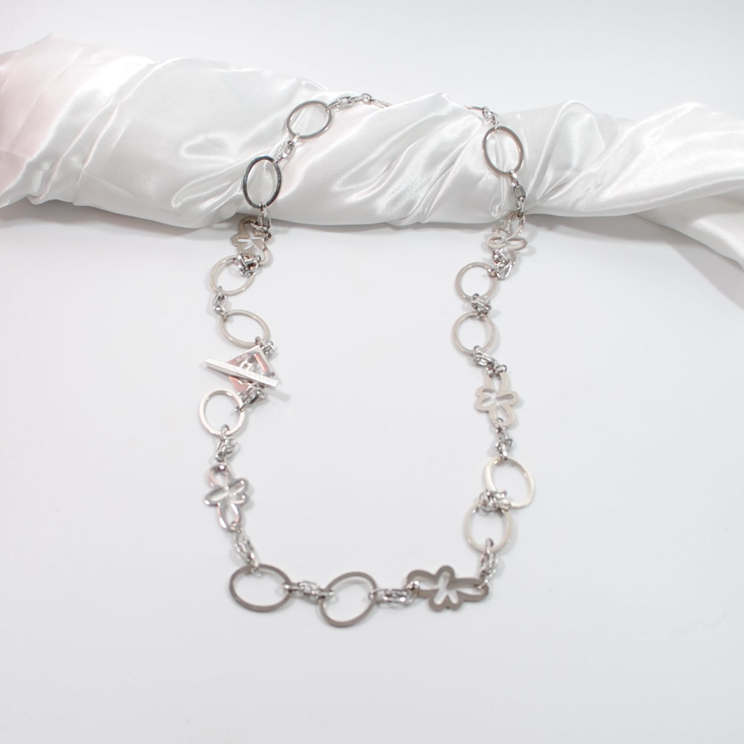 Pure Silver Långt Halsband Silver - Design by Brandeby