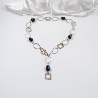 långt halsband med äkta ädelstenar design by brandeby