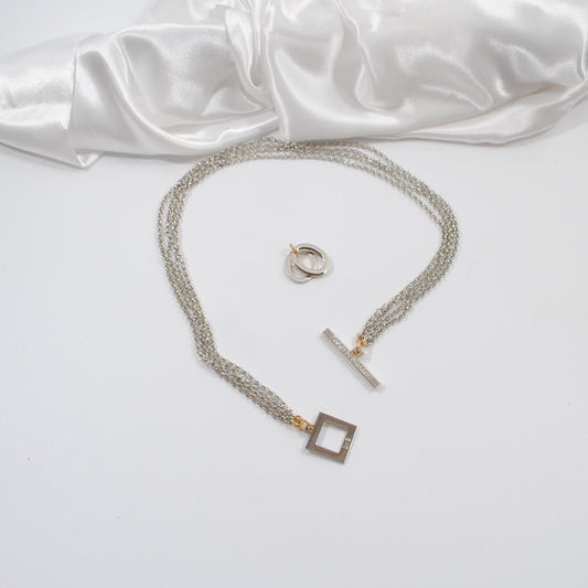 circle of life halsband silverkeja med circklar design by brandeby