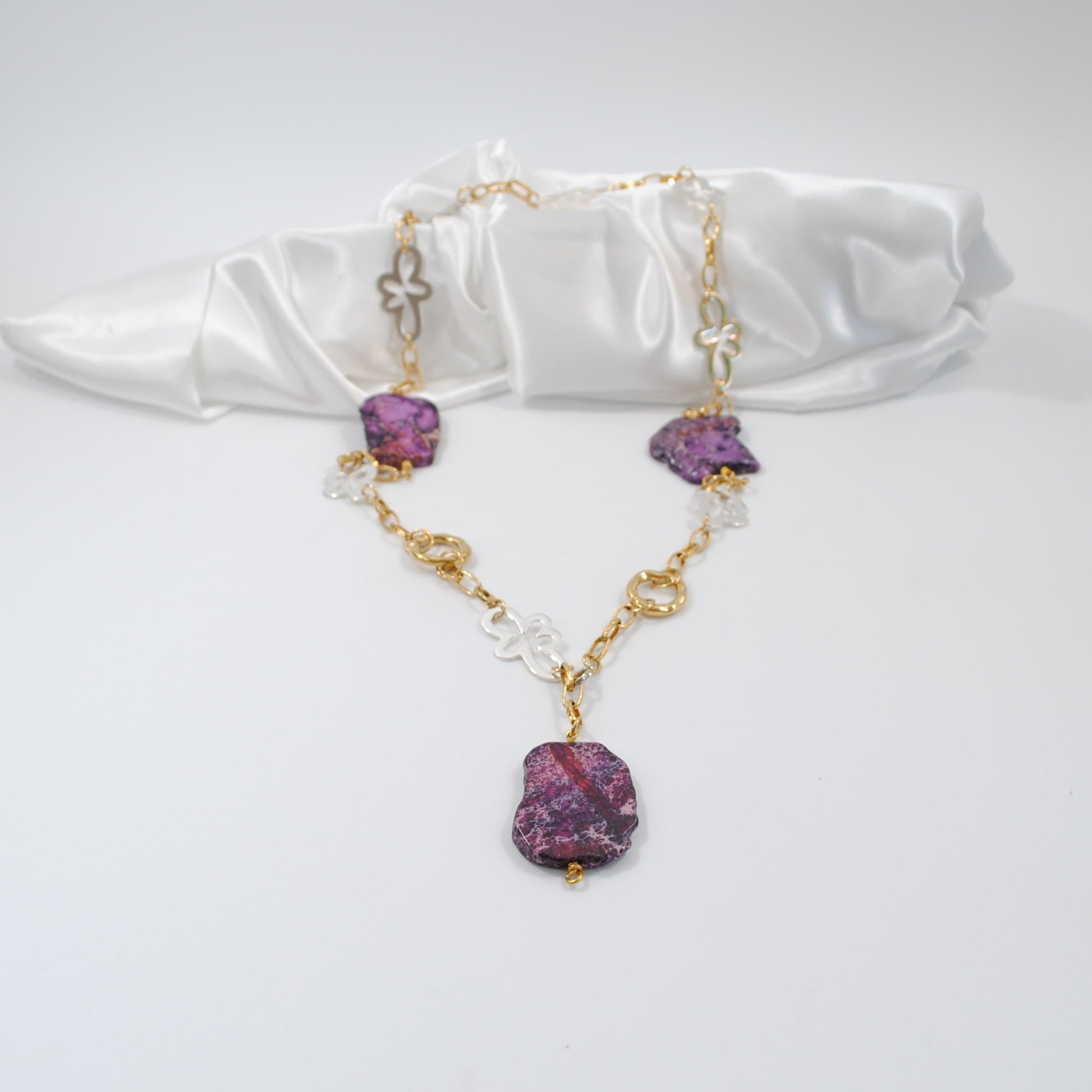 Purple Jasper Halsband - Design by Brandeby