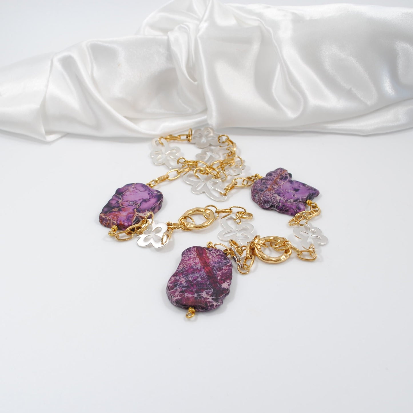 Purple Jasper Halsband - Design by Brandeby