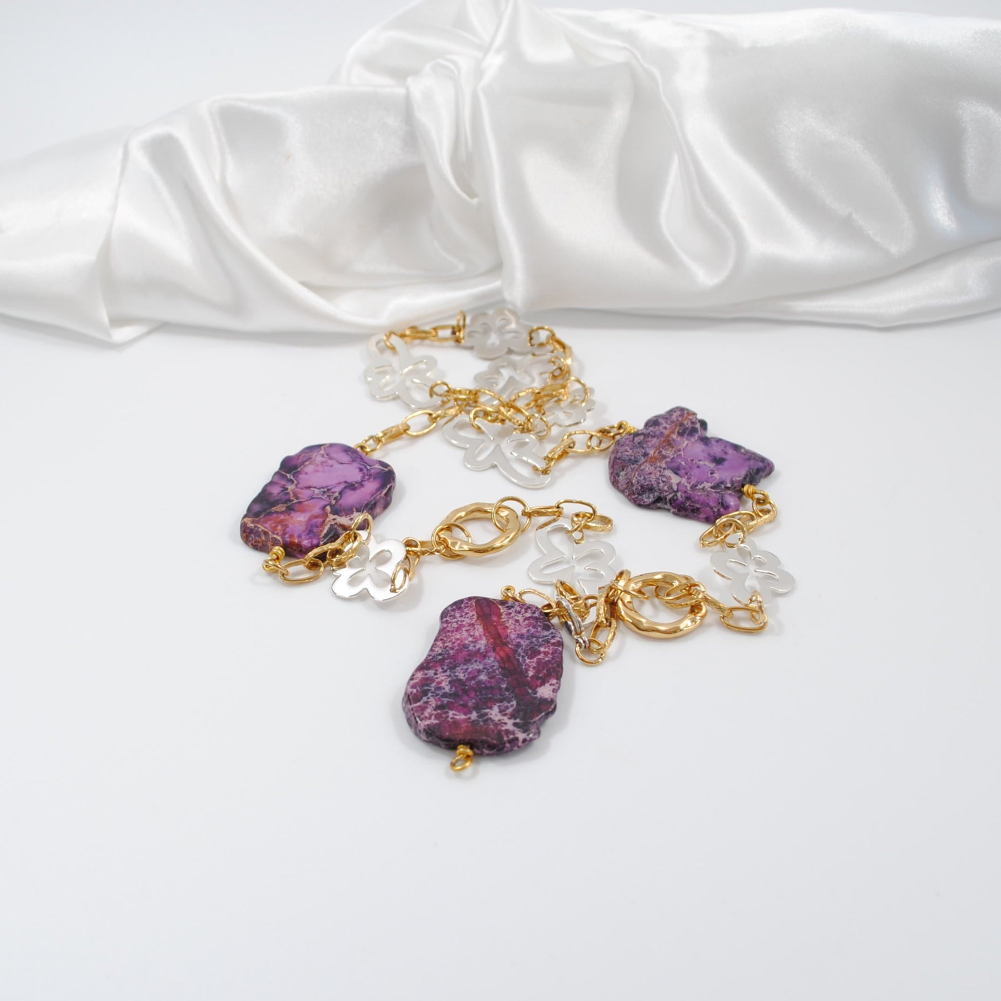 Purple Jasper Halsband - Design by Brandeby