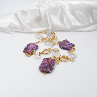 Purple Jasper Halsband - Design by Brandeby