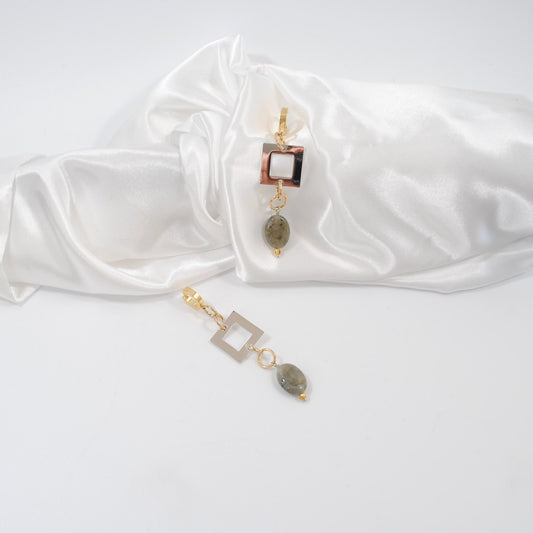 designade örhängen i guld och silver desing by brandeby
