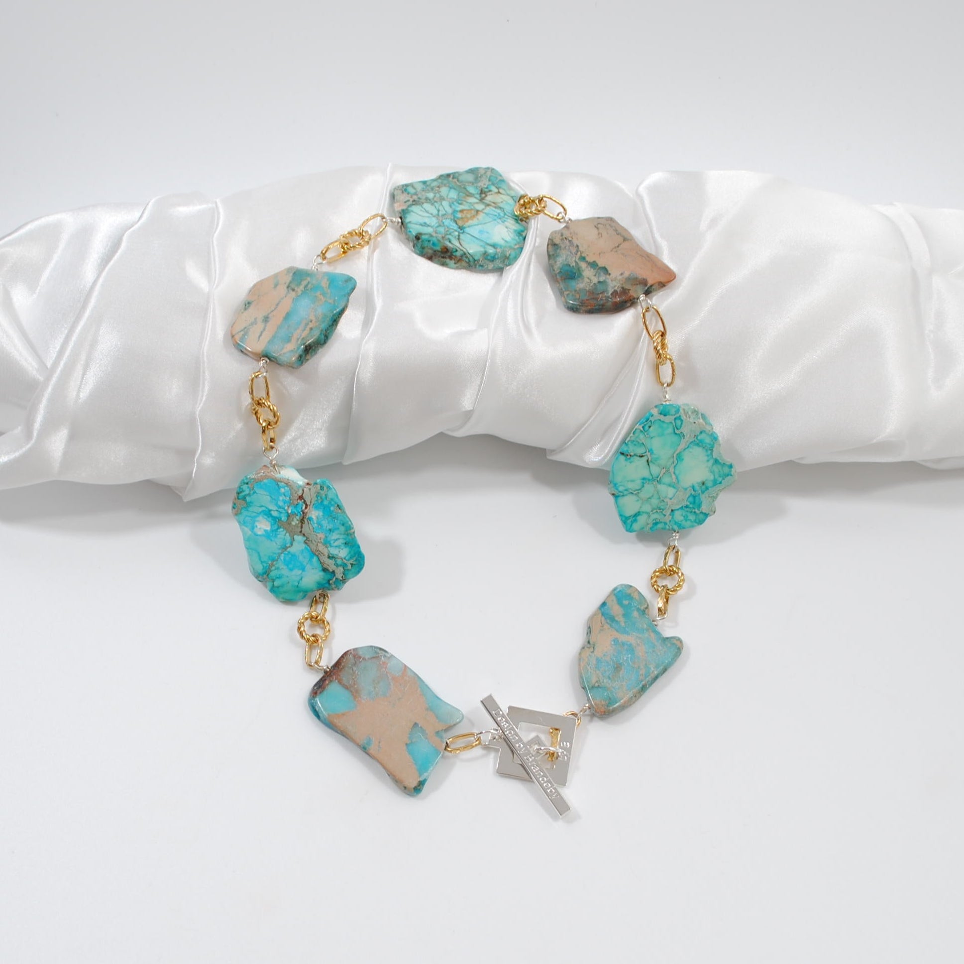 The Royal Ocean Halsband - Turkos Imperial Jasper | Design by Brandeby
