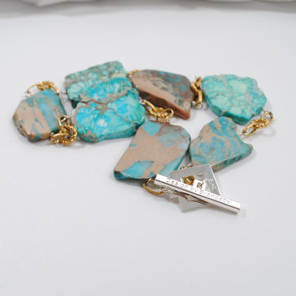 The Royal Ocean Halsband - Turkos Imperial Jasper | Design by Brandeby svensk design