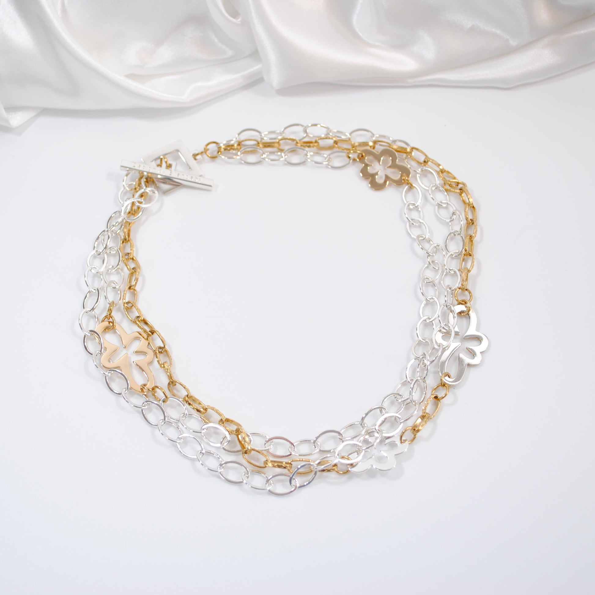 the one halsband i guld silver unik handgjort design by brandeby