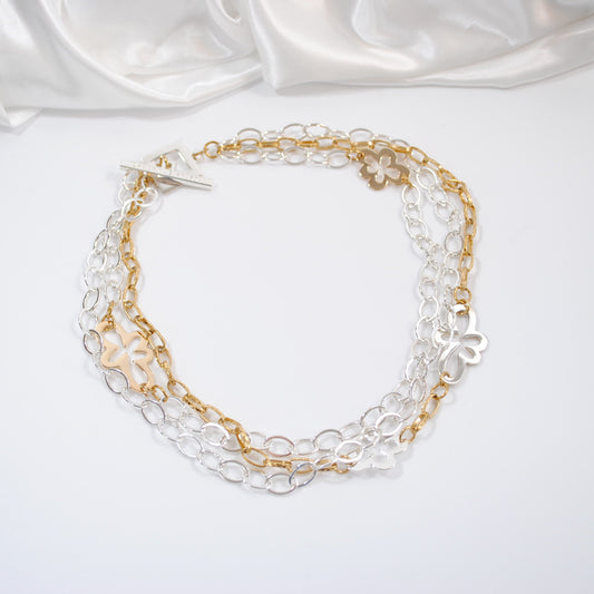 the one halsband i guld silver unik handgjort design by brandeby