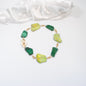 grön imperial jasper halsband med guldlås design by brandeby