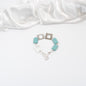 ocean turkos armband med frykanter design by brandeby