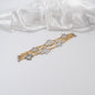 guld silver blommor kedja exklusivt design by brandeby