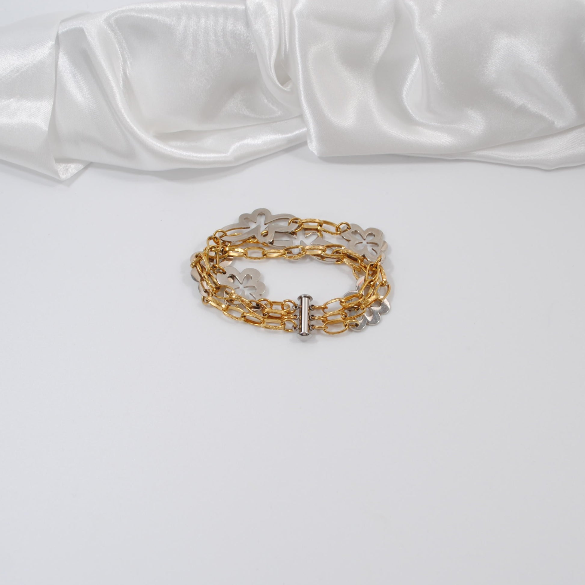 treradigt guld och silver armband design by brandeby