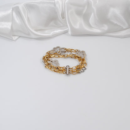 treradigt guld och silver armband design by brandeby