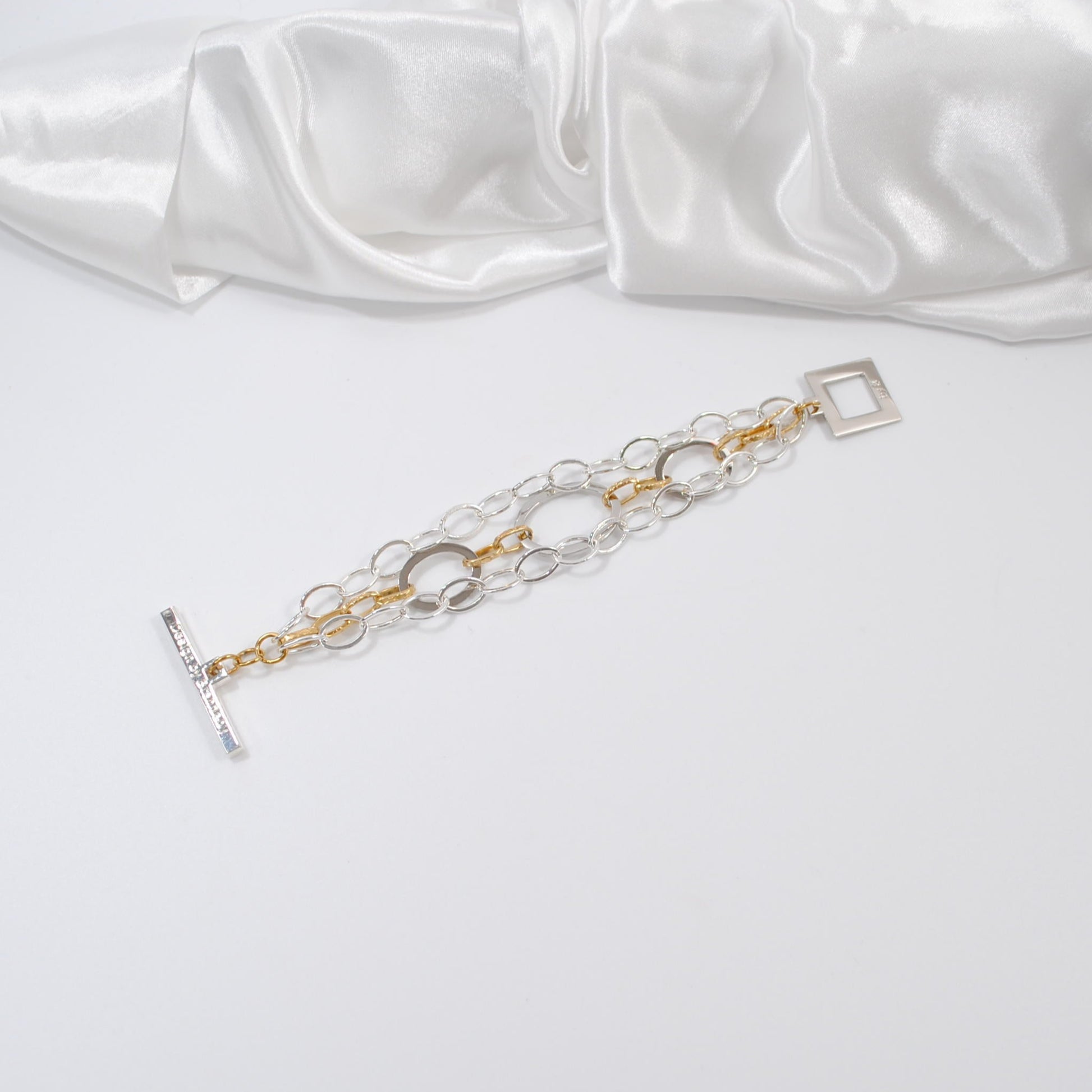 guld silver armband design by brandeby