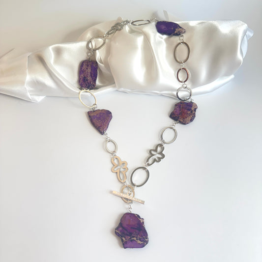 Purple classic halsband