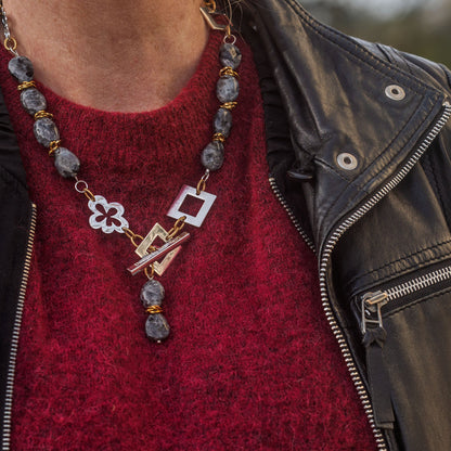 Statement Labradorit Halsband - Labradorit & guld