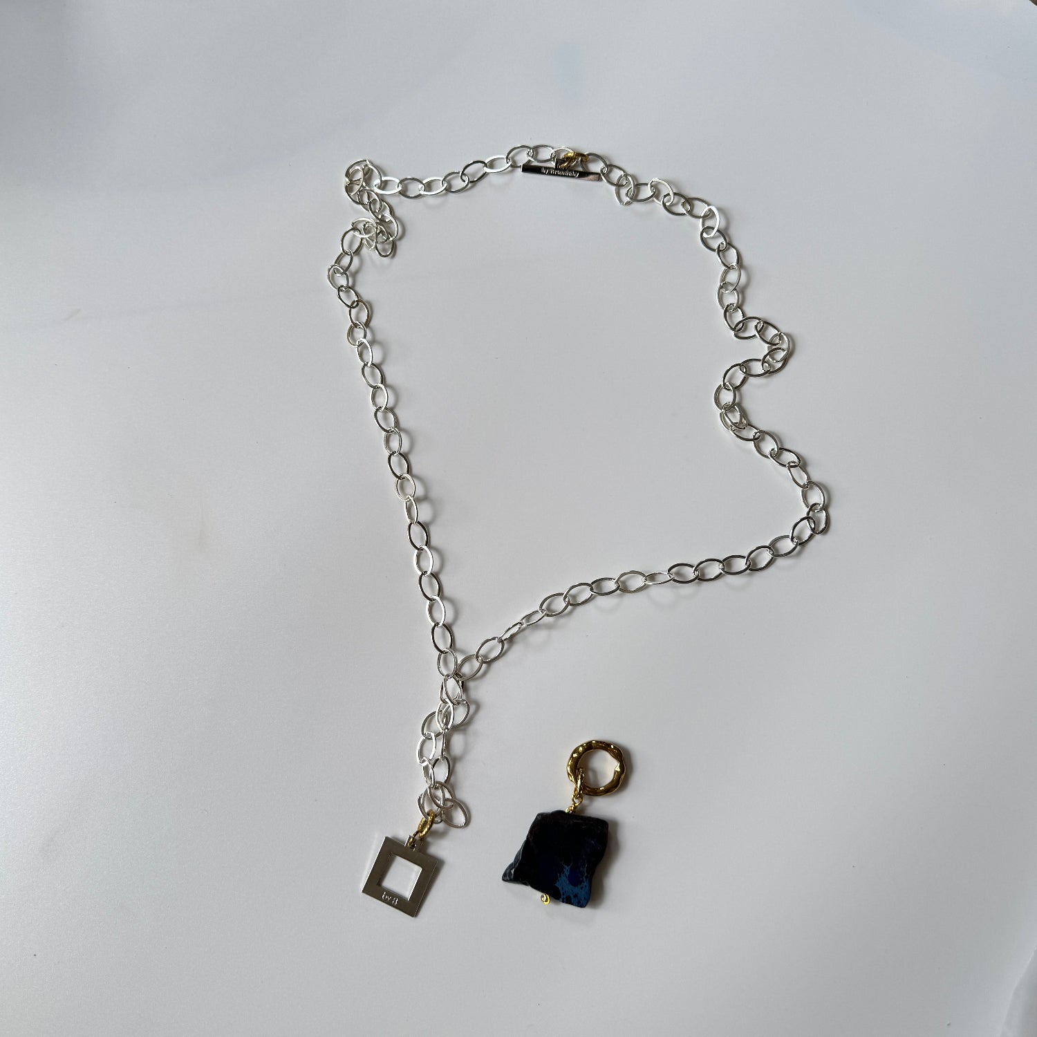 Classy Blue Imperial Halsband med Äkta Imperial Jasper | Design by Brandeby